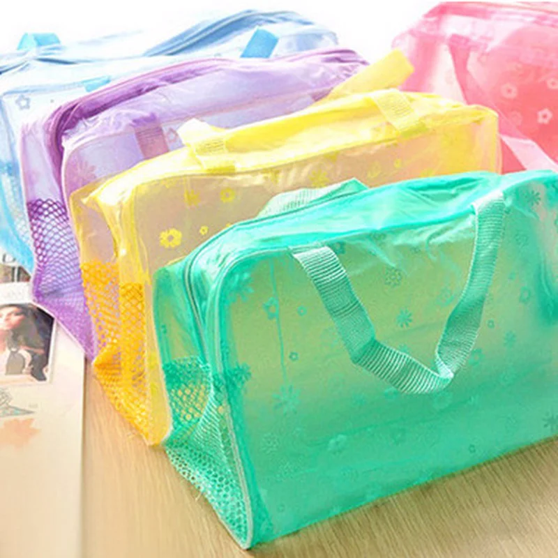 

Creative Waterproof Cosmetics Storage Bag Multi-color Home Furnishing Travel Platical Washing Bath Bag drop shipping
