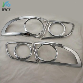 

2008 ABS car taillight frame chrome trims for hyundai santa fe 2008 2009 2010 2011 2012 4pcs