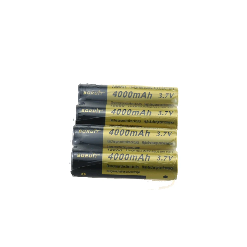 

4PCS/lot 18650 Rechargeable Batteries 3.7V 4000mAh Lithium li-ion Battery for LED Flashlight Batteries Batery