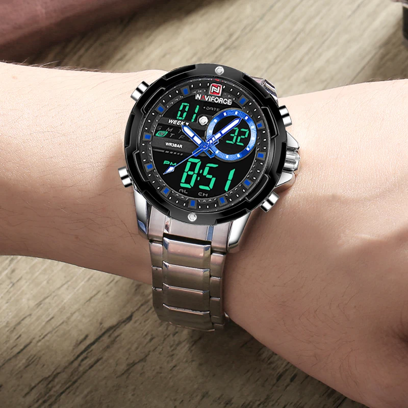 Top Brand NAVIFORCE Men's Fashion Business Analog Quartz Wri