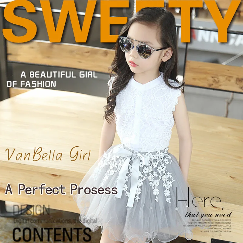 Fashion-Baby-Girls-Clothing-Sets-New-Summer-2017-Sleeveless-Tops-Tees-Lace-Skirt-2-Pcs-Suit (3)