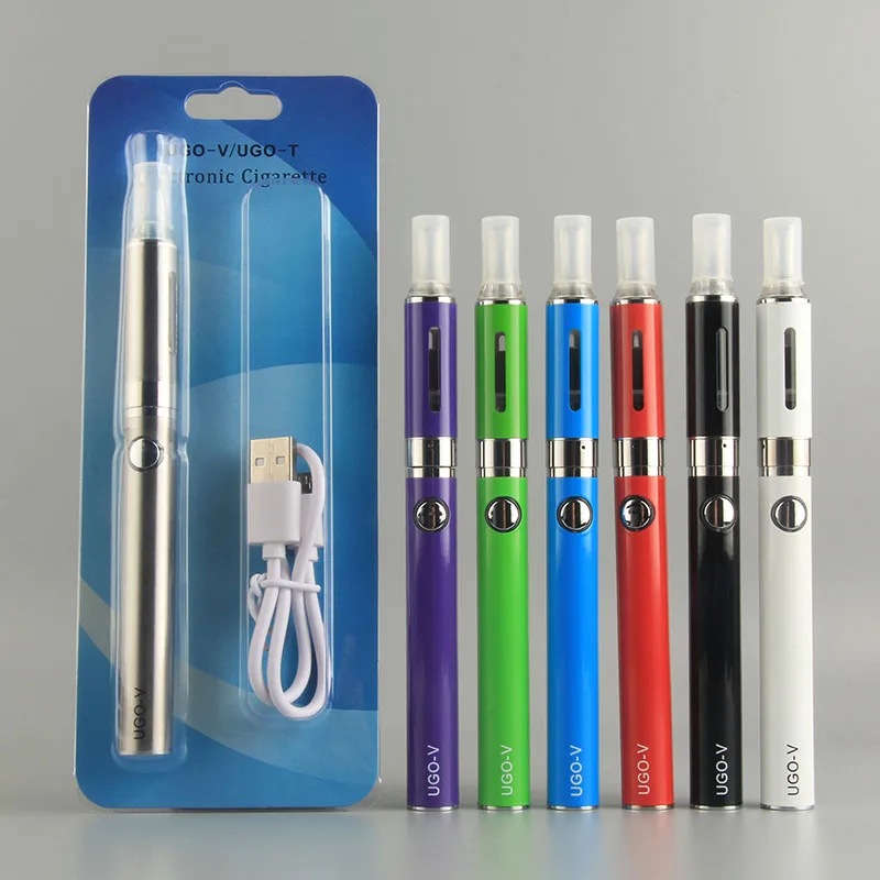 

UGO-V Electronic Cigarette kit 650/900mah ugo v II vape pen evod battery 2.4ml mt3 atomizer e cigarette 510 thread starter kit