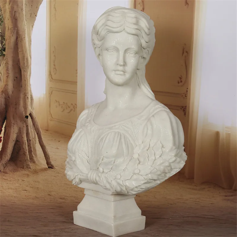 

68cm Retro Greek Mythology Venus Bust Figure Aphrodite Venus Statue Gypsum Resin Craftwork Desktop Home Decorations L2192