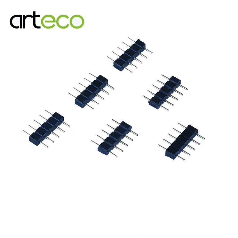 

10PCS 5pin needle RGBW LED connector 10mm for LED strip 5050 RGBW RGBWW ,5pin RGBW connector