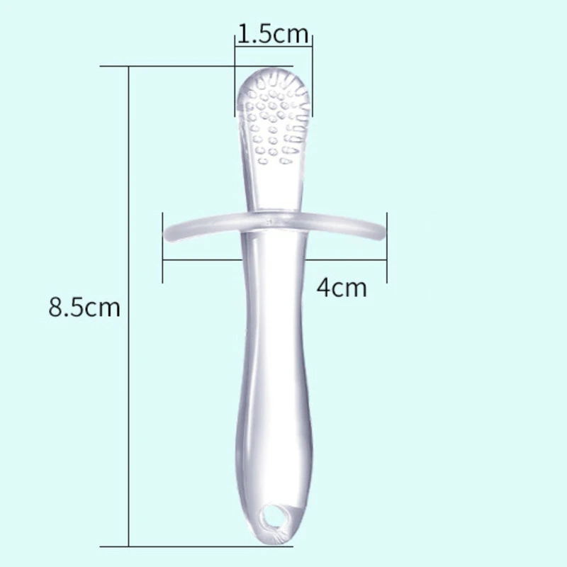 Детский прозрачный безопасный Прорезыватель для зубов силиконовый Прорезыватель для зубов для малышей Детские Жевательные игрушки с зубами детский уход за зубами укрепляющие игрушки с зубами