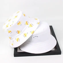 Панама мужская шляпа-Панама женская летняя Панама с банановым принтом желтая шляпа Боб шляпа хип-хоп Gorros Рыбацкая шляпа для девочки