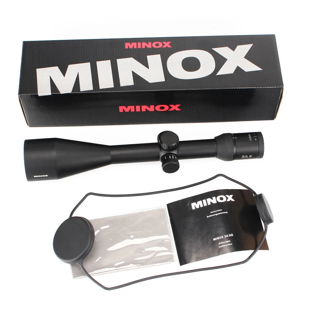 MINOX ZA5 5-25x56 SF охотничьи оптические прицелы 30 мм трубка BDC 800 сетка боковая параллакса тактическая съемка прицел с креплением кольца