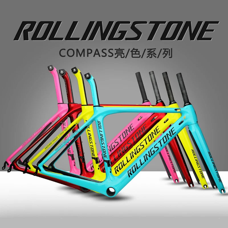 Новинка 2018! карбоновая рама для шоссейного велосипеда ROLLING STONE COMPASS aero dynamics из