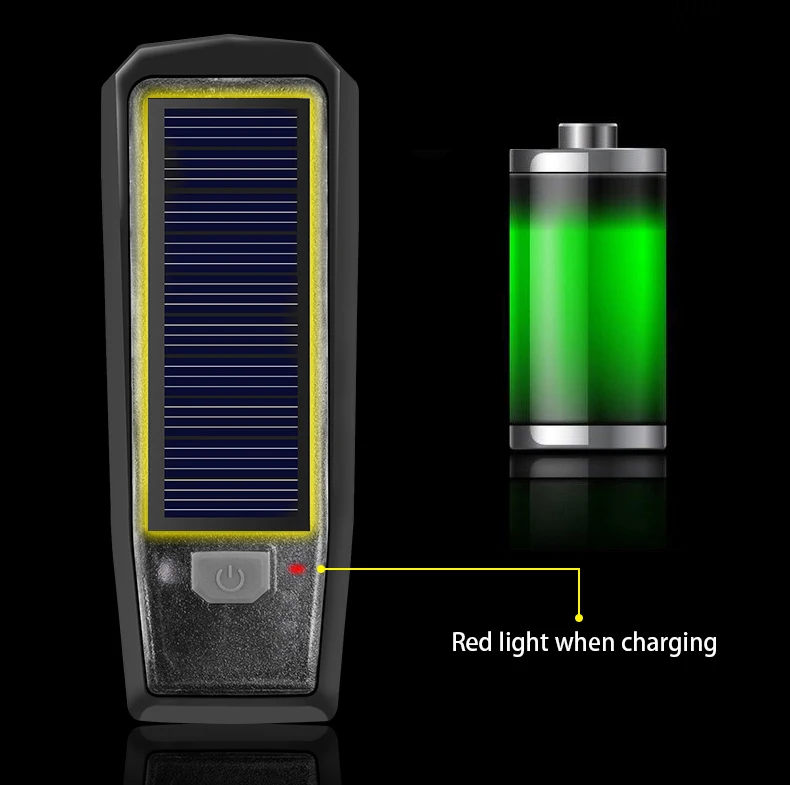 Top ROCKBROS Solar USB Charging Bike Bicycle Headlights IPX4 Waterproof 2 in 1 Bike Bell Light Sensing Smart Switch Bike Accessories 3
