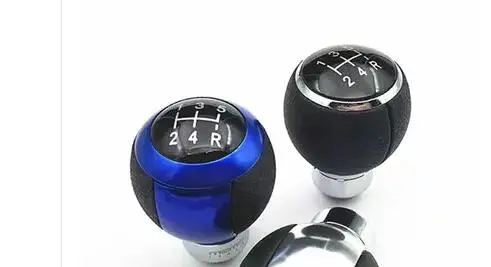 Aluminio azul Gear shift Knob manual 1.5x7x5.2 cm universal para coche-styling palanca de cambios manual perillas para auto Aluminio azul Gear shift Knob manual 1.5x7x5.2 cm universal para coche-styling palanca de cambios manual perillas para auto