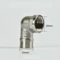 DN15 1/2 "BSP Мужской х Женский Локоть 201 нержавеющая фитингов разъем муфта адаптер