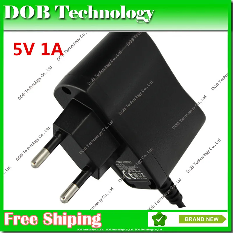 

5pcs/lot universal power supply adapter For 5v 1a 1000mA EU plug dc connector 3.5*1.35mm TV box used