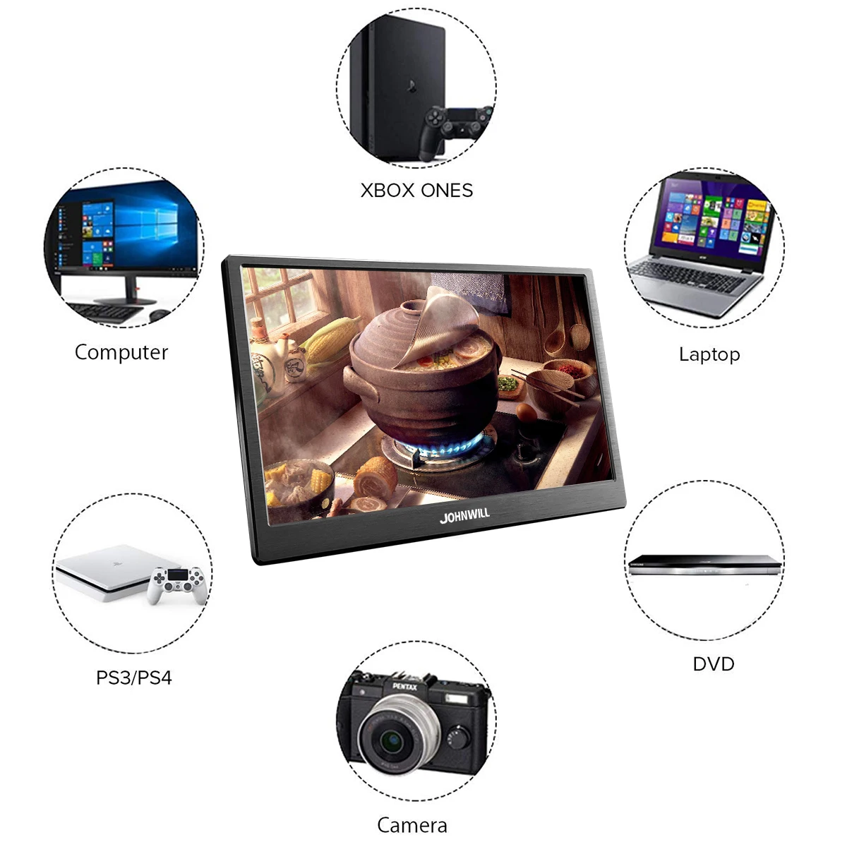 18 4 дюймов FHD 3840X2160 4K ips портативный игровой монитор для игровых консолей PS3 PS4 Macbook