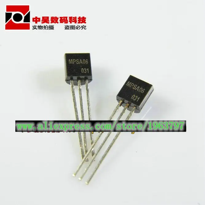 10pcs/lot MPSA06 Darlington transistor TO 92 packagein Integrated