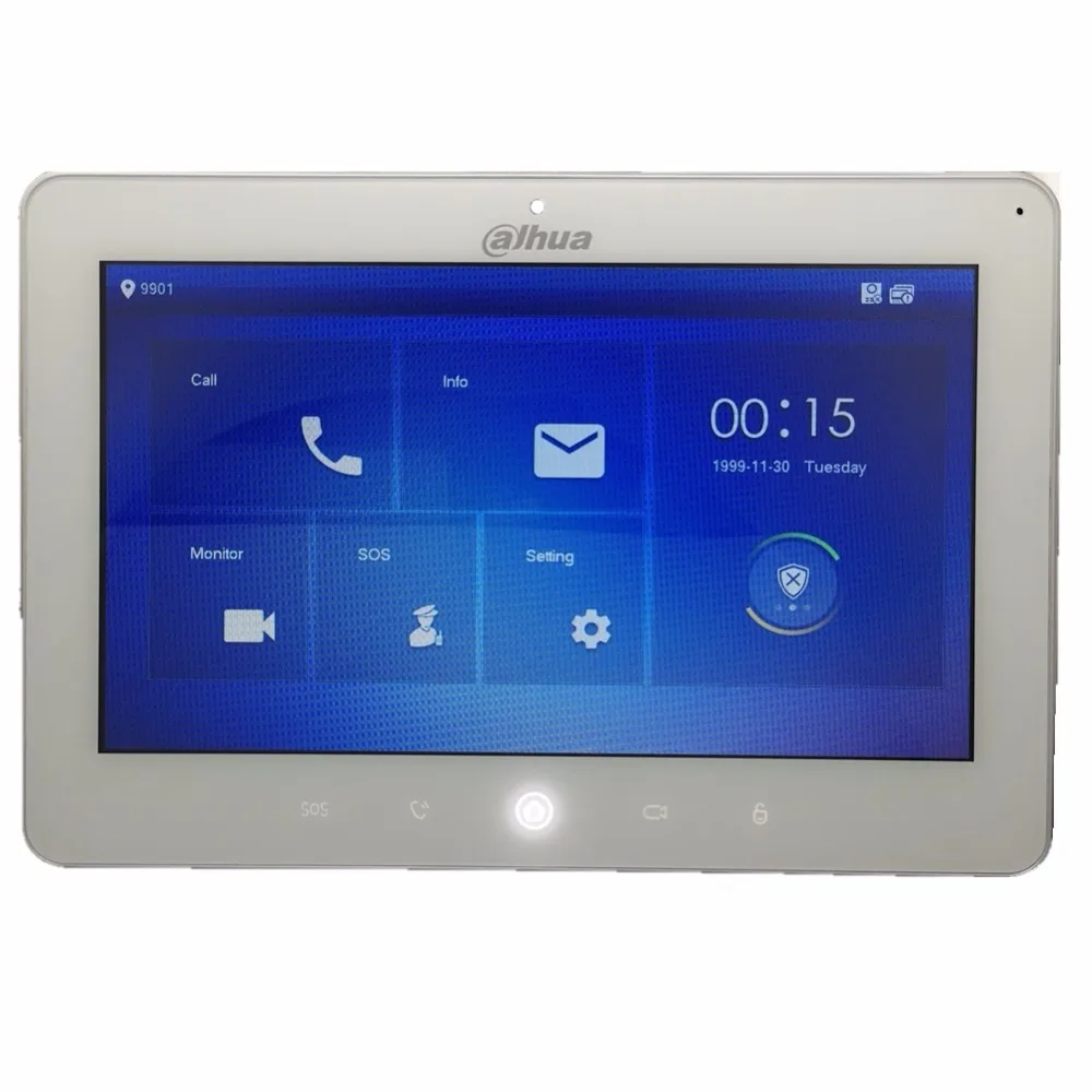 Beste Ahua Multi Taal VTH5241DW CW 10 inch video intercom touch screen Kleur Indoor Monitor, 1MP camera, WIFI verbinding