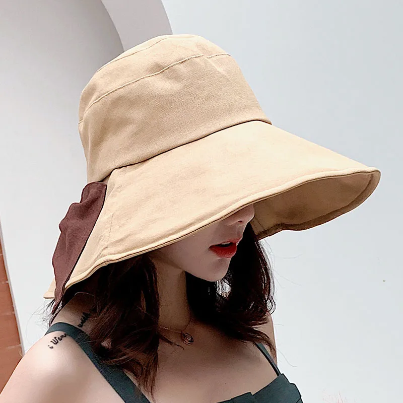 sun hats for women summer hat women beach hat summer women bucket hat bow  (38)