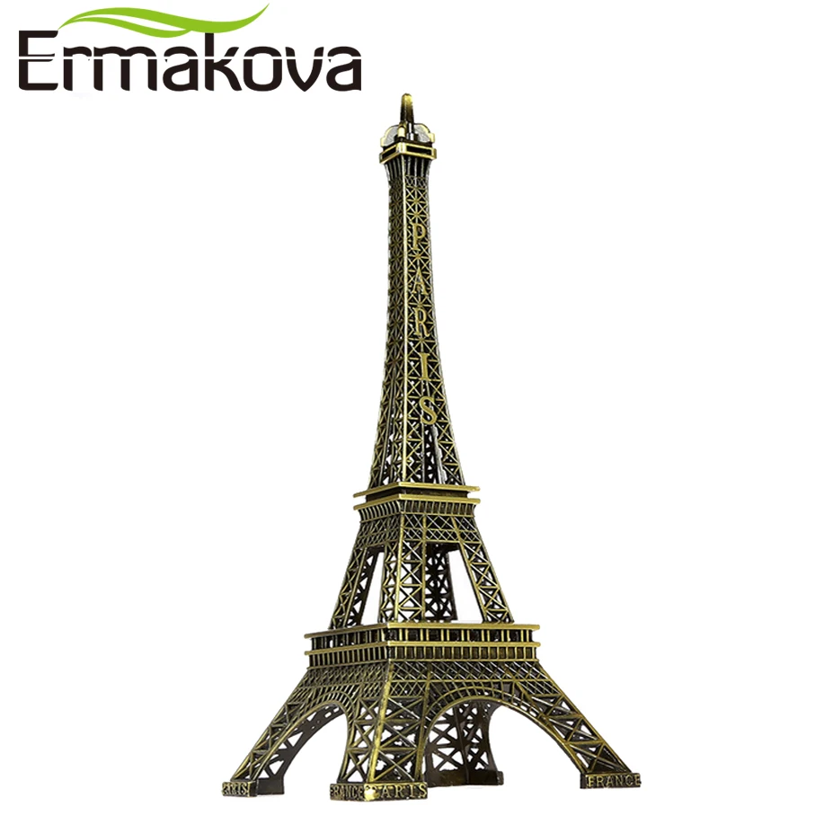 Фигурка Эйфелевой башни ERMAKOVA 25 см Металлическая статуэтка Парижа всемирно