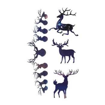 

Wyuen Hot Design Temporary Tattoo for Adults Waterproof Tatoo Sticker Body Art Fashion Reindeer A-070 Fake Tattoo Man Woman