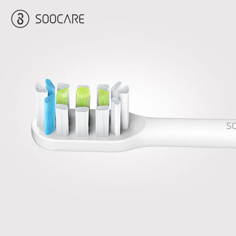 Xiaomi Soocare X3 2 шт SOOCAS сменная электрическая головка зубной щетки для SOOCAS/Xiaomi Mijia SOOCARE X3 головка щетки черный белый