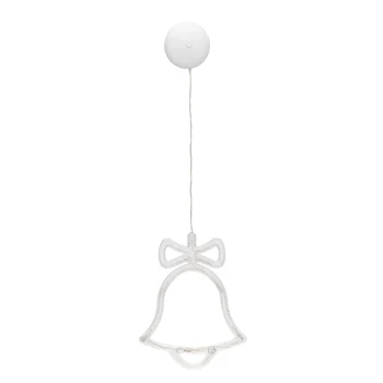

LED Lamp Christmas Bell Decoration With Sucker Festive Lamp For Glass Window Indoor