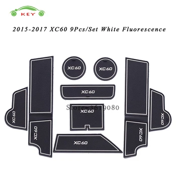 

Car Gate Slot Mat For Volvo XC60 2015-2017 Anti-slip Door Pad Rubber Cup Groove Mat Decoration Auto Interior Accessories