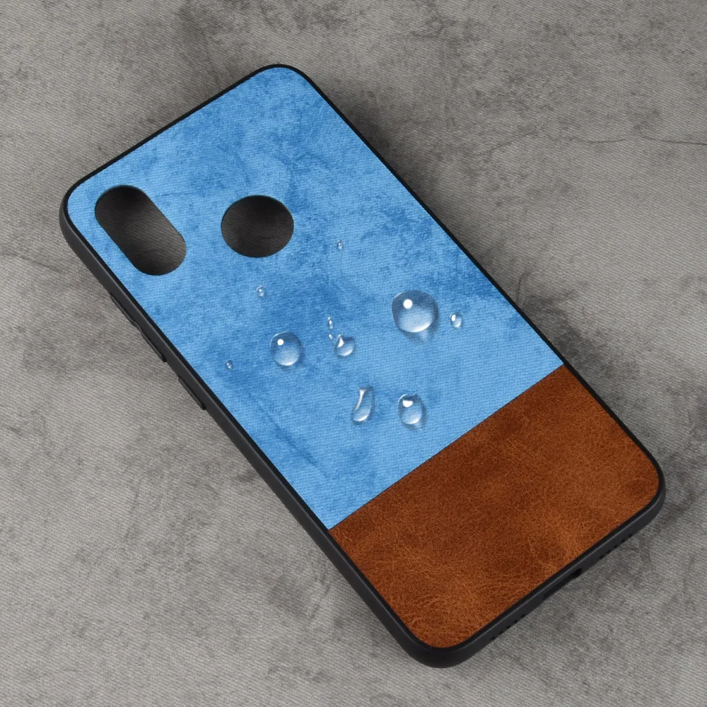 Для Xiaomi Mi Mix 2 s чехол из мягкого ТПУ + ПУ ПК прошитый контрастный Джинсовый