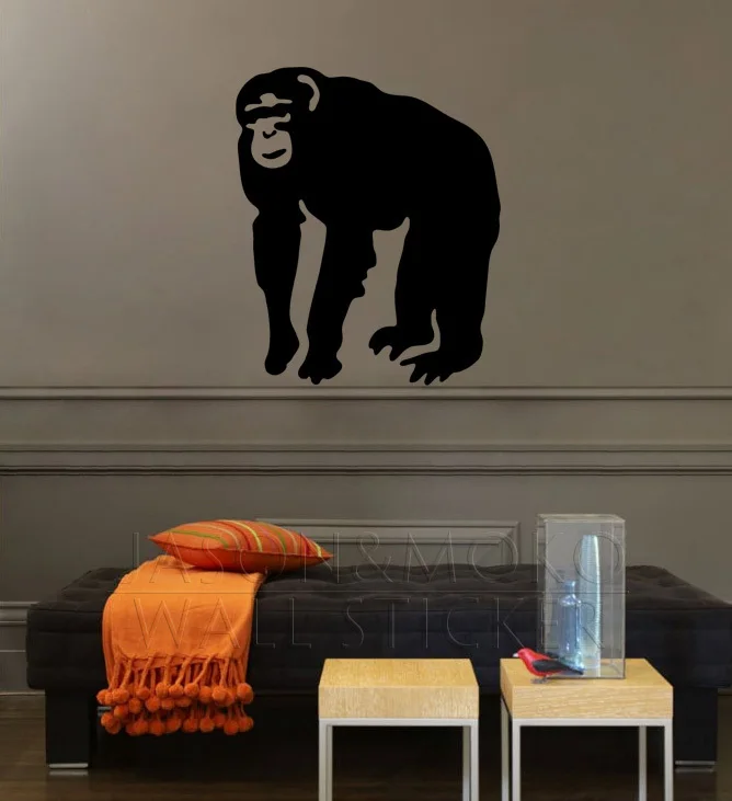 

Monkey Wall Decal stickers 3d for home decoration wallpaper art Home Art Decor Decal 58*70CM Free shipping