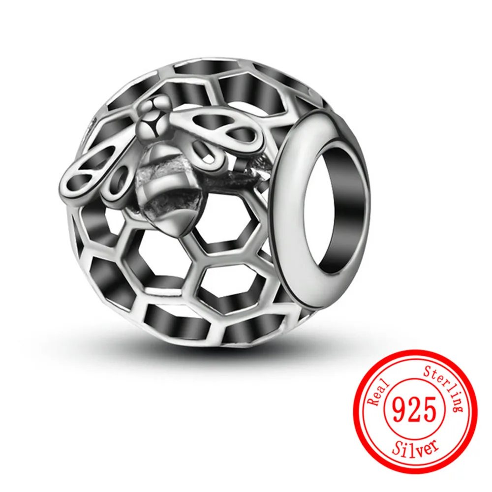 

Animal S925 Sterling Silver Round Beads for Jewelry Making Accessories Fit Make Original DIY Silver Bead Bracelets