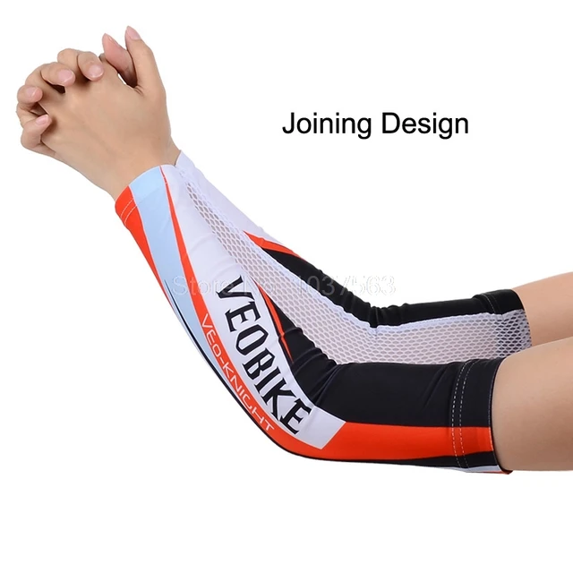Buy VEOBIKE Cycling Sleeves Printed Arm Warmer MTB Bike Bicycle Sleeves UV