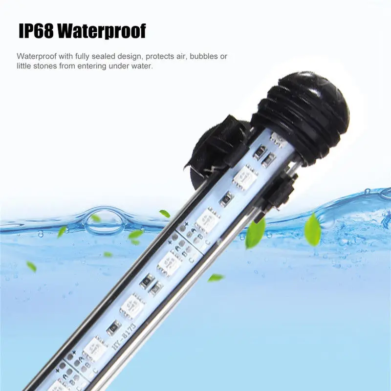 Luzes do Tanque de Peixes de Aquário à Prova Barra de Luz Aquática da ue Centímetros Água Levou Azul - Branco Submersível Underwater Lâmpada Clipe Decoração Eua Reino Unido au 62 d' 7 62 CENTÍMETROS Luzes Do Tanque de Peixes