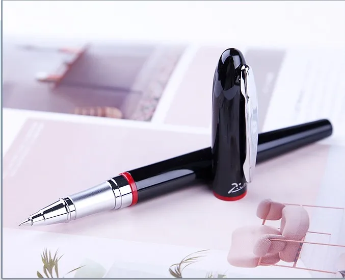 Vermelho e Preto Clipe de Prata Material de Escritório Lote Montmartre Picasso 907 Roller Ball Pen Bola Caneta Pimio Canetas 13.6*1.3 Centímetros 1 pc - 3 1 pc lote Montmartre Picasso 907 Vermelho