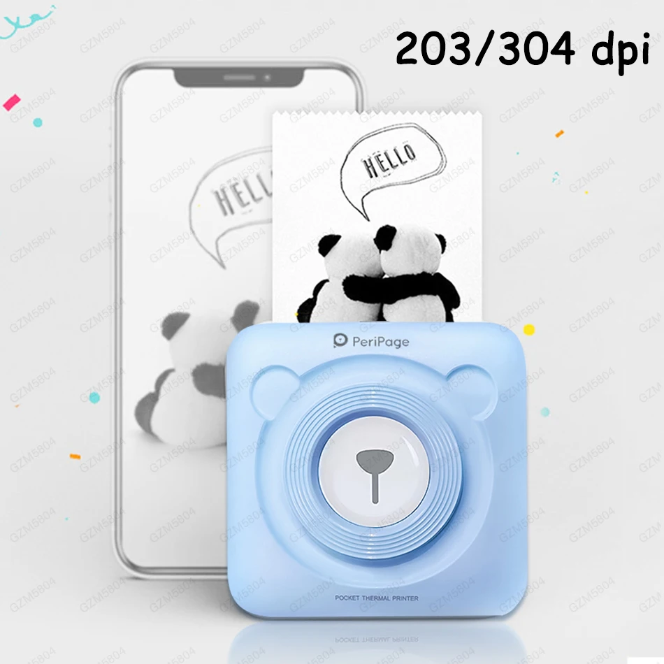 

Bluetooth Wireless Small Thermal Printer Picture Mobile Photo Printer Mini Printer Portable Photo Printer for Android iOS phone