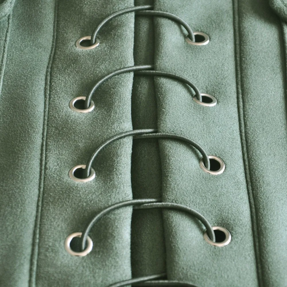 Сезон Зима 2016 на шнуровке замшевые юбка-карандаш Крест высокой талии юбки карман разрез облегающее короткое элегантное мини-юбка