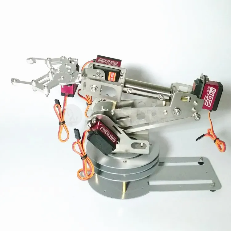 6 DOF CNC алюминиевый сплав 6-asix Роботизированная рама руки ABB промышленный робот модель металла цифровой сервопривод Нескользящая база с держателем