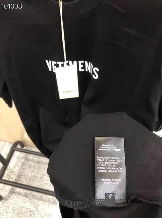 19FW последние летние VETEMENTS Осень Зима хип хоп с коротким рукавом женские и мужские