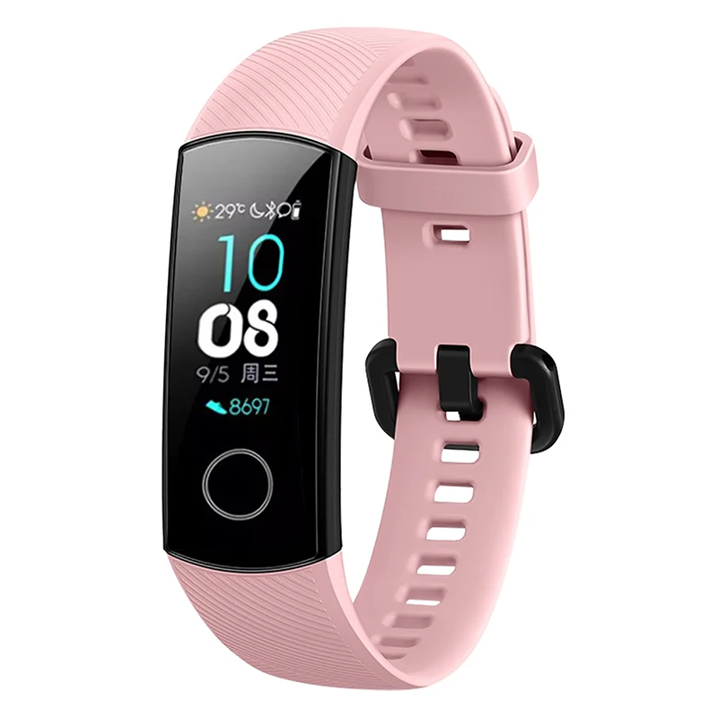 10 шт./партия сменный силиконовый ремешок для huawei Honor band 4 смарт браслет часов умный