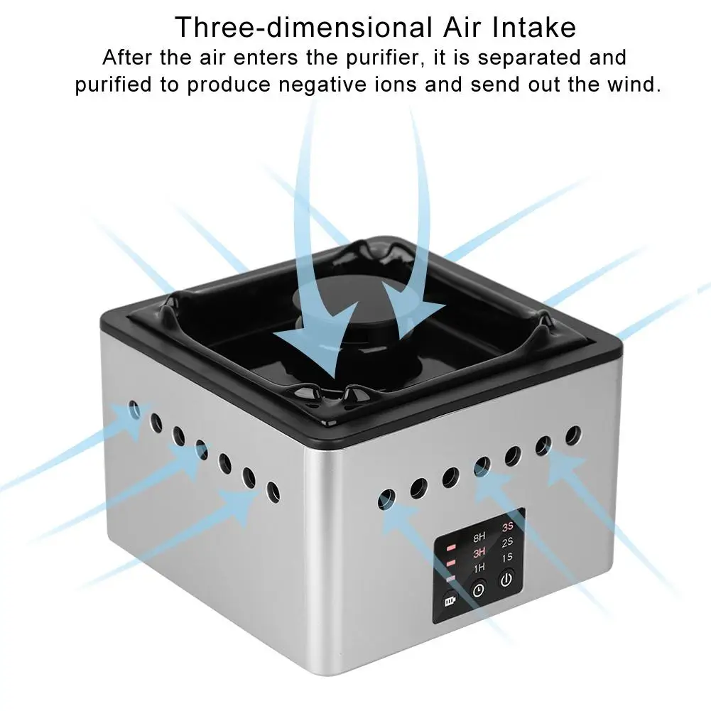 Белый Многофункциональный очиститель воздуха пепельница для PM2.5 Haze Secondhand дым формальдегид USB Антиперспиранты пепельницы