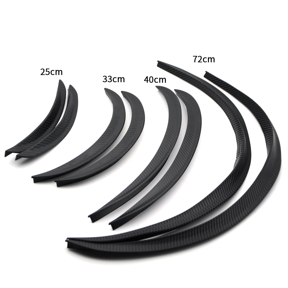 

2 Pieces A Set Carbon Fiber Style Fender Flares Universal Arch Wheel Eyebrows Protect Ant-Scratch