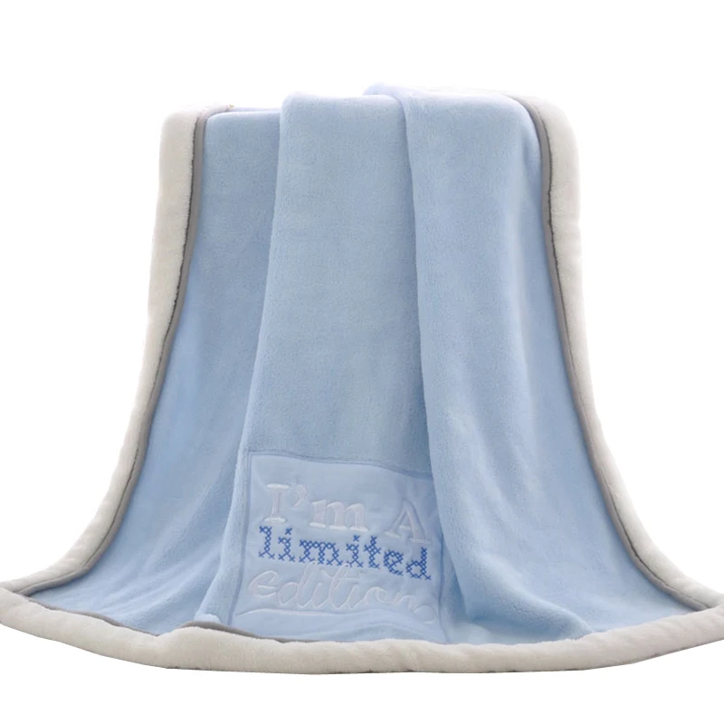 Baby Blankets Newborn Winter Thick Cartoon Coral Fleece