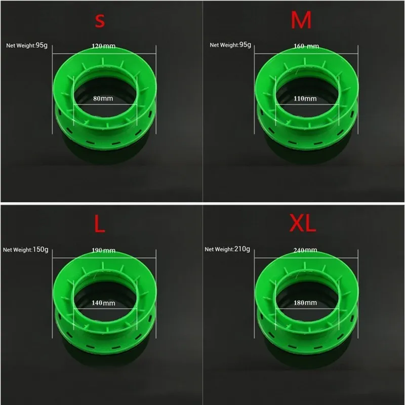 Высокопрочная круговая ABS пластиковая рыболовная леска, намоточная леска, 4 размера, разные цвета, рыболовные аксессуары