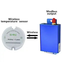 RS485 протокол Modbus датчик температуры Беспроводной Регистратор температуры для PLC 433 МГц/470 МГц