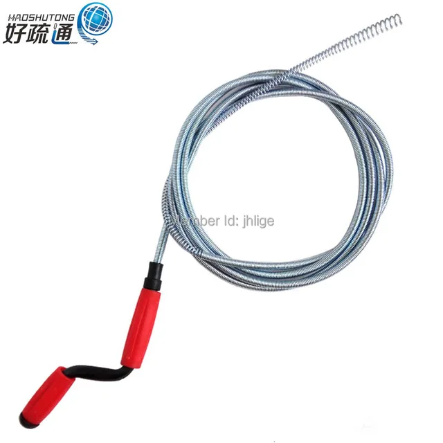 0.3' New Hand Crank Spring Metal Drain Sewer Snake Trap Cleaner Clogged