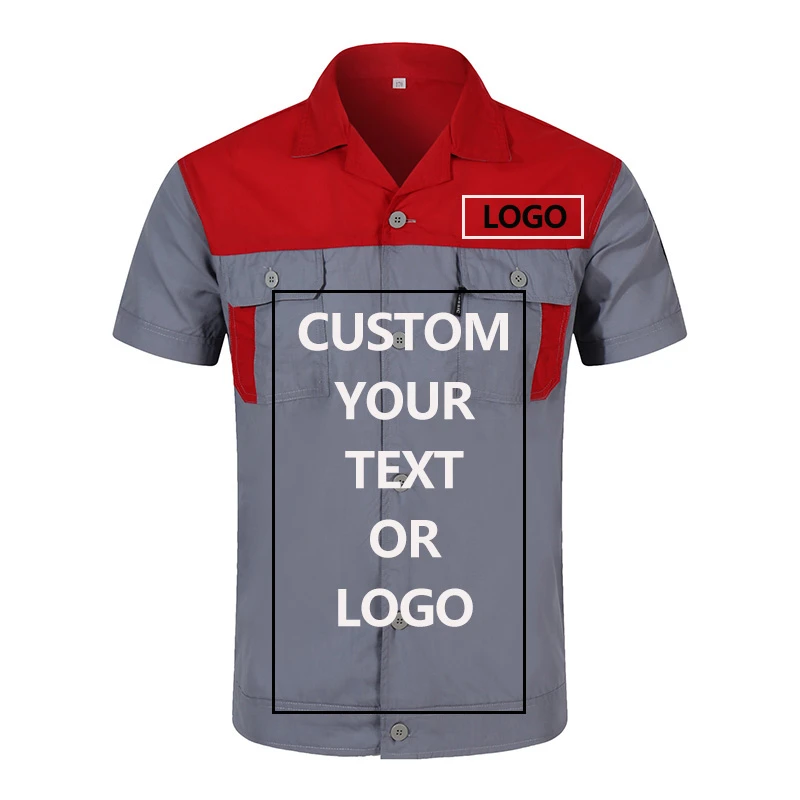 Custom Logo Workwear for Men Tops and 