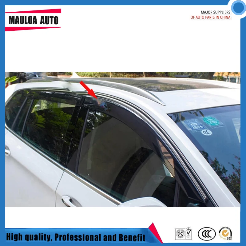 

4 Piece Injection molding trim vent shade rain sun wind deflector window visor for JADE 2013 2014 2016 2017