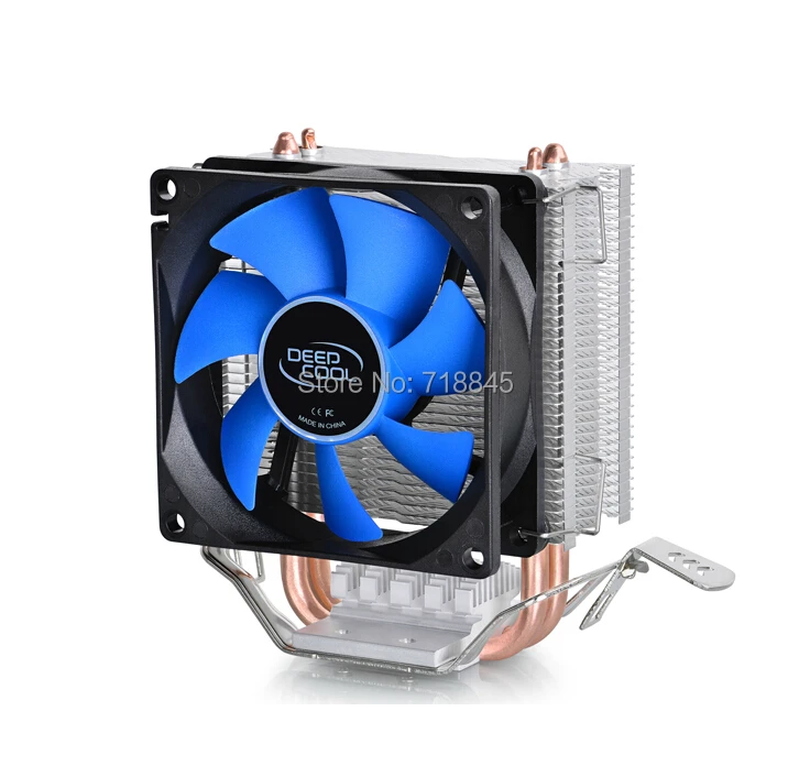 8cm fan 2 heatpipes,tower side-blown,Intel LGA775/1155/1156,AMD 754/939AM2/AM2+/AM3 FM1/FM2, cpu radiator FAN,CPU cooler 6 heat pipe tower side blown for intel lga775 1155 1156 1366 for amd am2 am2 am3fm1 fm2 cpu radiator cooler fan fan s122 fan