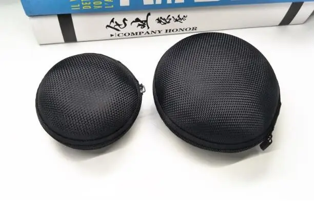 Black Pouch Storage Bag Shell Box Carrying Hard Hold Case For Airpods Earphone Headphone Accessory Earbuds Memory Card USB Cable