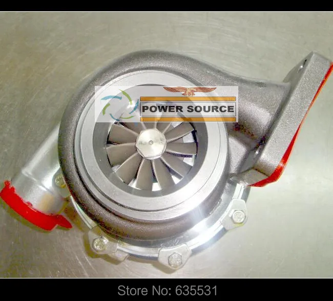 Turbo Turbine oil cooled Turbocharger T76 T4 Turbine AR .68 Comp AR 0.80 800HP-900HP Turbo charger - (5)