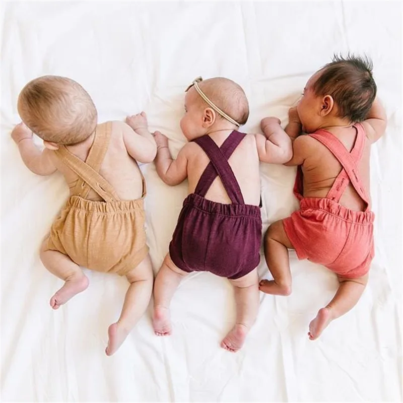 PUDCOCO جميلة طفل الرضع طفل الفتيات الصيف بلا أكمام رومبير بذلة ملابس الصلبة عارضة Sunsuit Playsuit الملابس 0-18 M