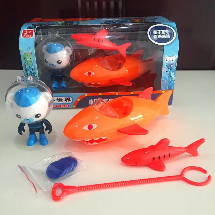 Автомобили Octonauts модель корабля с фигурками стреляющими монетами Детская
