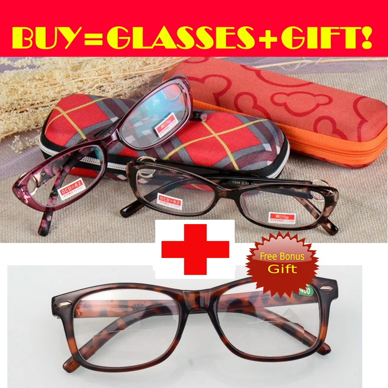

[ONE GLASSES+GIFT GLASSES]TR90 full-rim FLOWER Anti fatigue Super light men women reading glasses+1.0+1.5+2.0 +2.5 +3 +3.5 +4